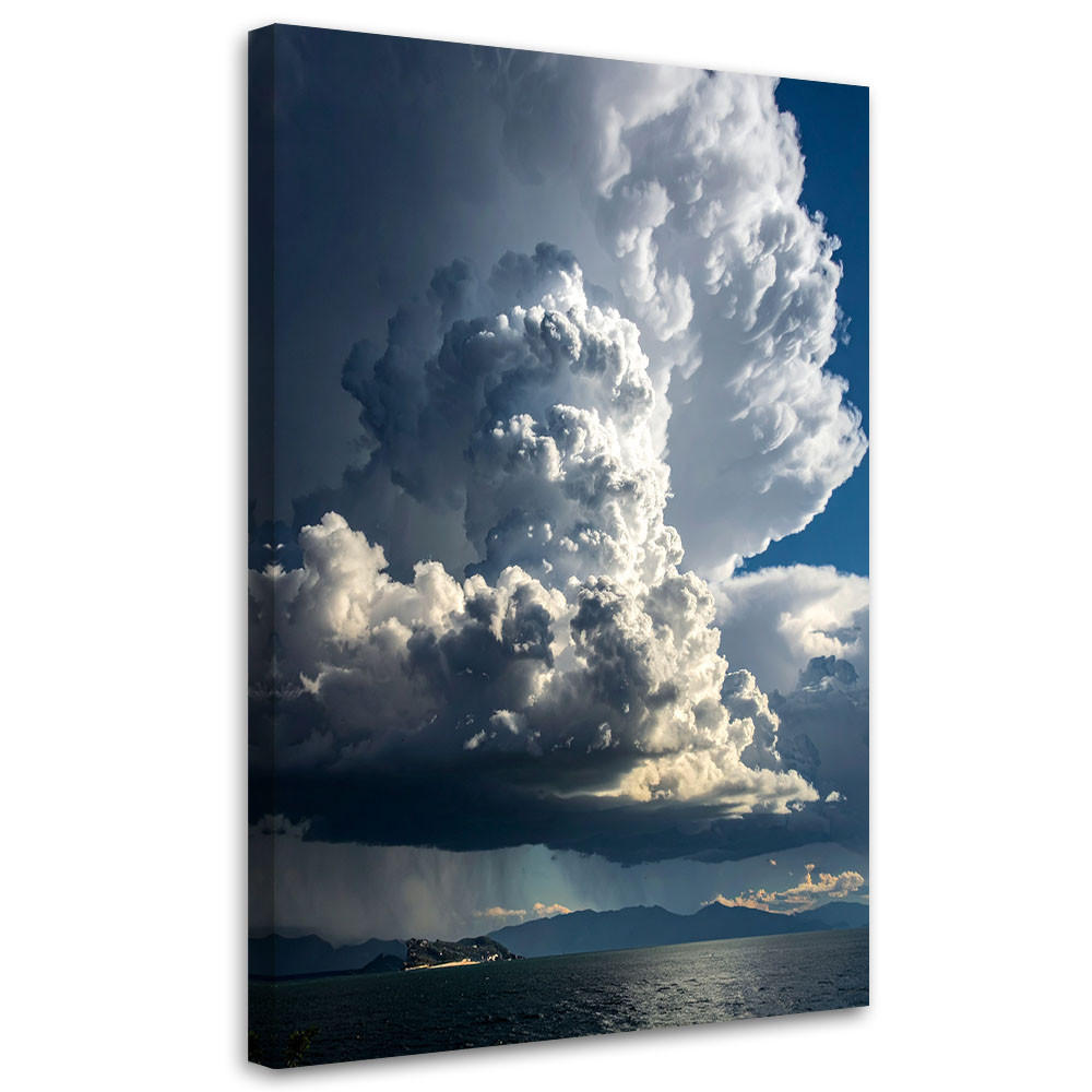 LEINWANDBILD Natur und Botanik 60x90cm - Blau, Textil (60/90cm) - Feeby