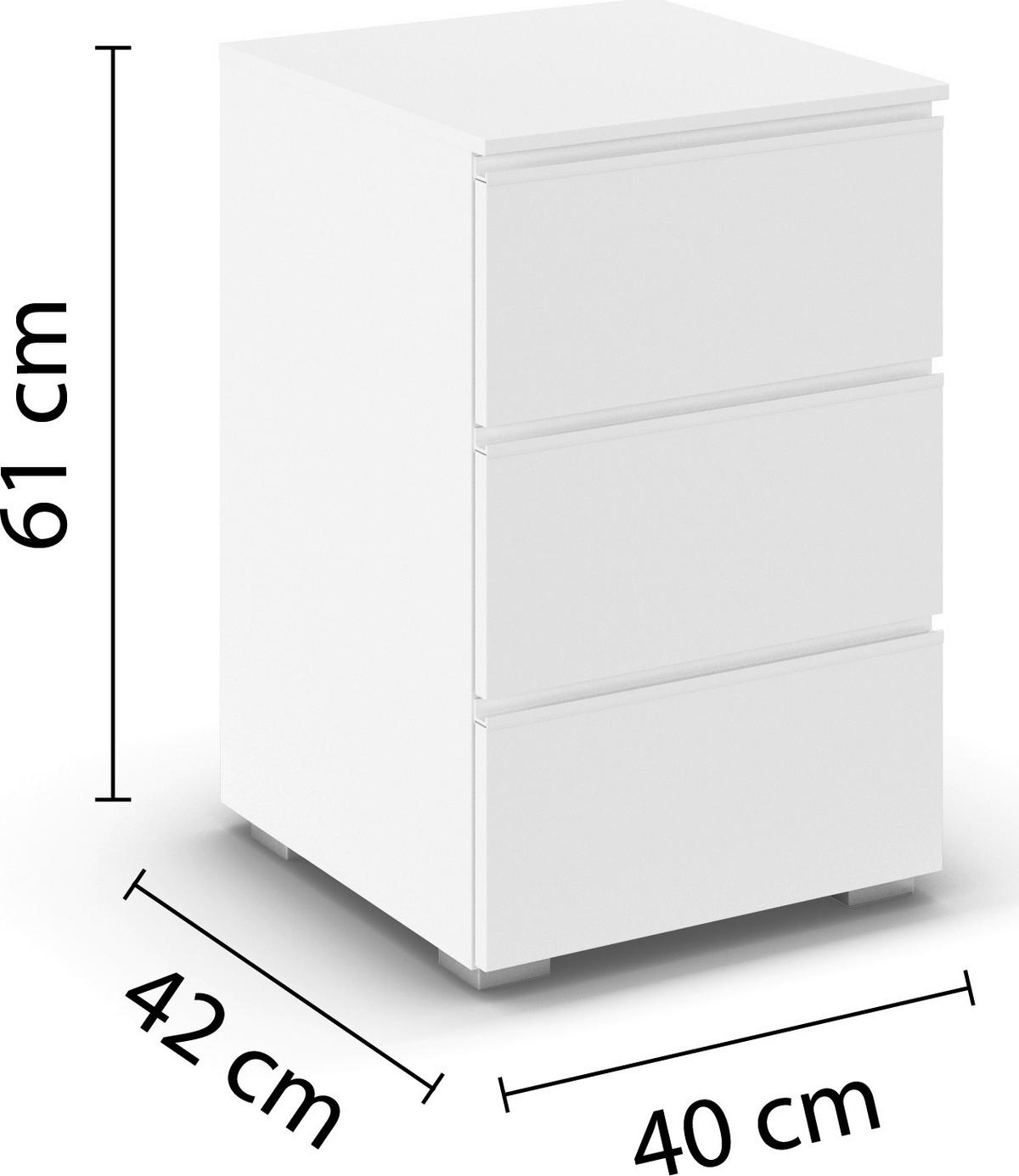 JUGENDZIMMER Joel in Weiß 4 teilig – mit 4türigem Kleiderschrank mit Spiegel, 140er Jugendbett, Nachttisch und Kommode - Weiß, Holzwerkstoff (80/200/120cm)