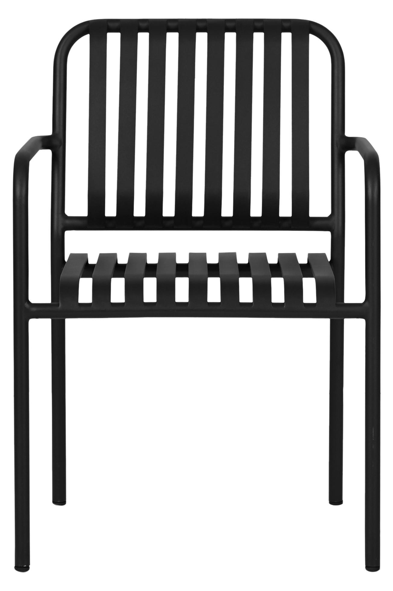 GARTENSTUHL 2er Set Schwarz - Schwarz, Holzwerkstoff (57/83/63cm) - ebuy24
