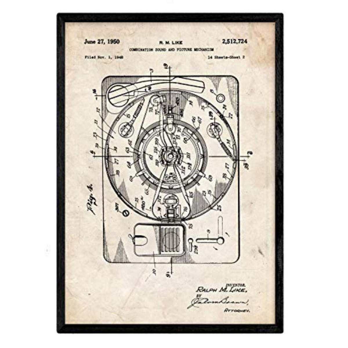 POSTER Ton & Bild Patent A3 Rahmenlos - Klar, Papier (29.7/5/42cm) - Nacnic