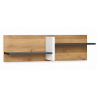 WANDREGAL Aster 100 cm - Eichefarben/Graphitfarben, Holzwerkstoff/Kunststoff (100/30/22cm) - Ravio