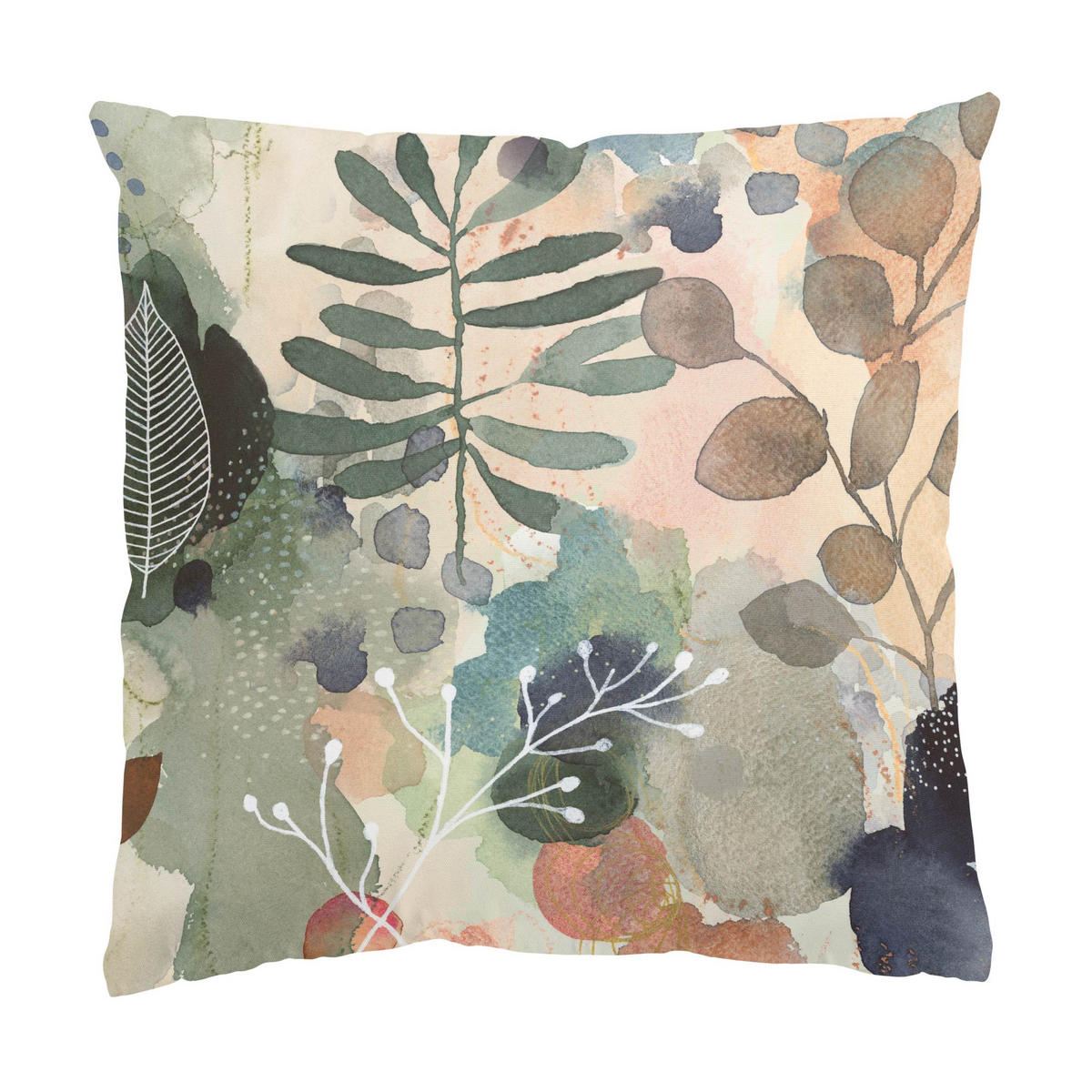 DEKOKISSEN Gedeihen und fließen 40/40 cm - Eichefarben, Textil (40/40/10cm) - Bilderwelten