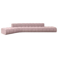 ECKSOFA modulares Sofa Solven-L2 - 471x174x70 cm Rosa - Rosa, Holzwerkstoff/Textil (471/174cm) - ALTDECOR