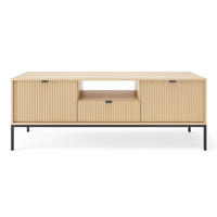 TV stolek Vellore Dekor dub Vicenza 154/56/39 cm - černá/béžová, kov/kompozitní dřevo (154/56/39cm) - Selsey