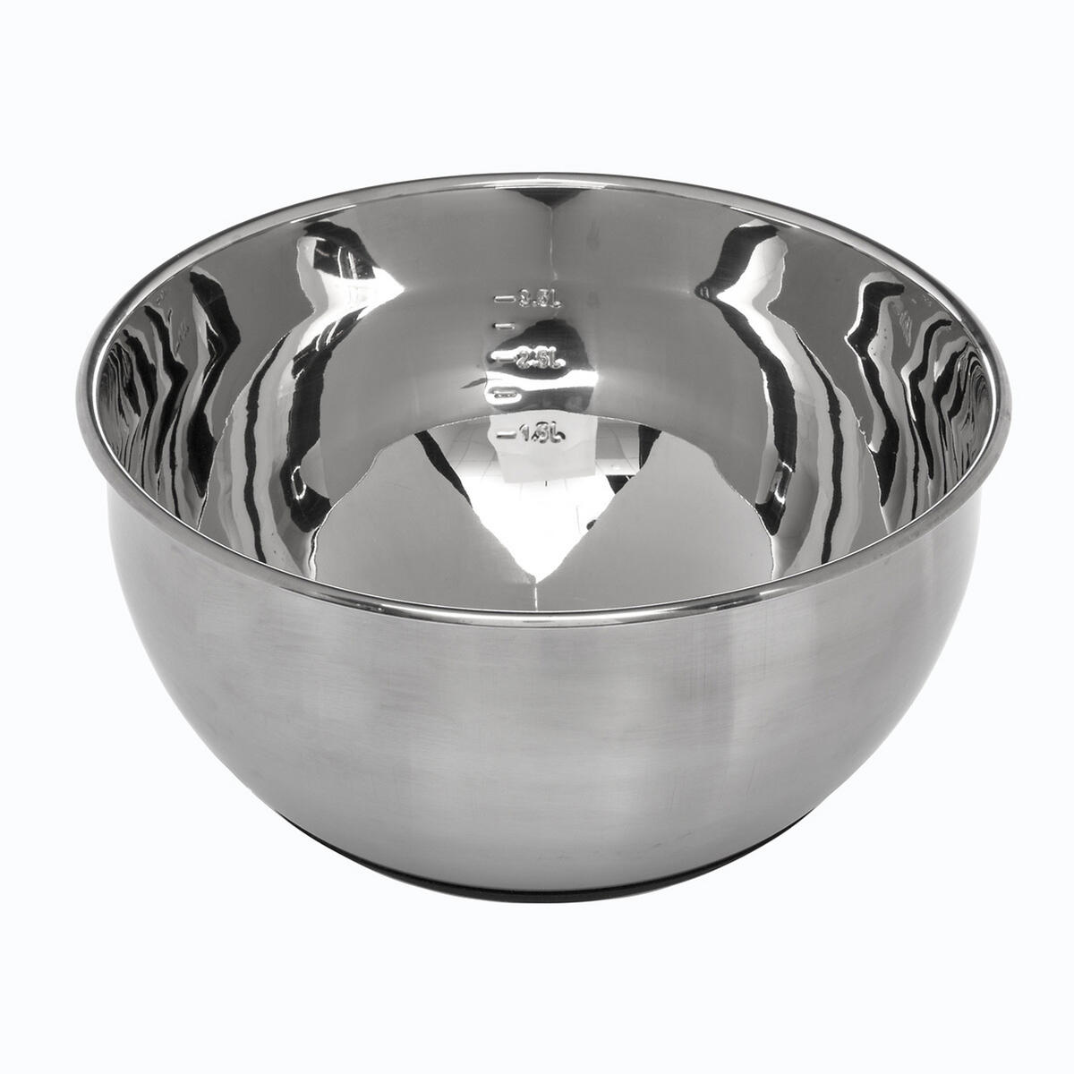 SALATSCHLEUDER mit Hebel, Edelstahl, Kunststoff, Silberfarben, 3.5 Liter - Silberfarben, Metall (28/17cm) - 5five Simply Smart
