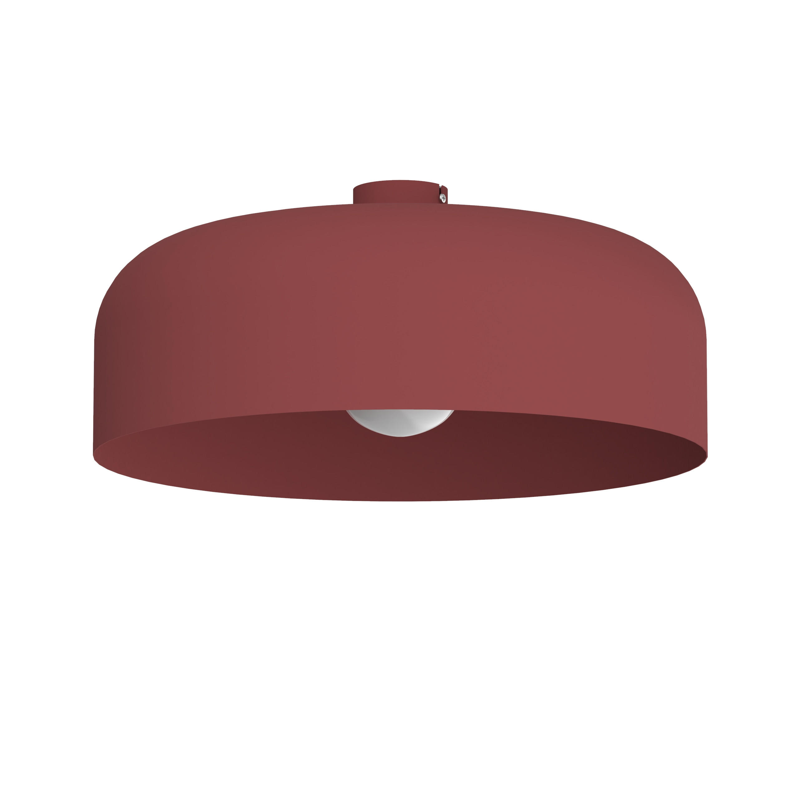 DECKENLEUCHTE - Rot, Metall (50/50/14cm) - Lumicom