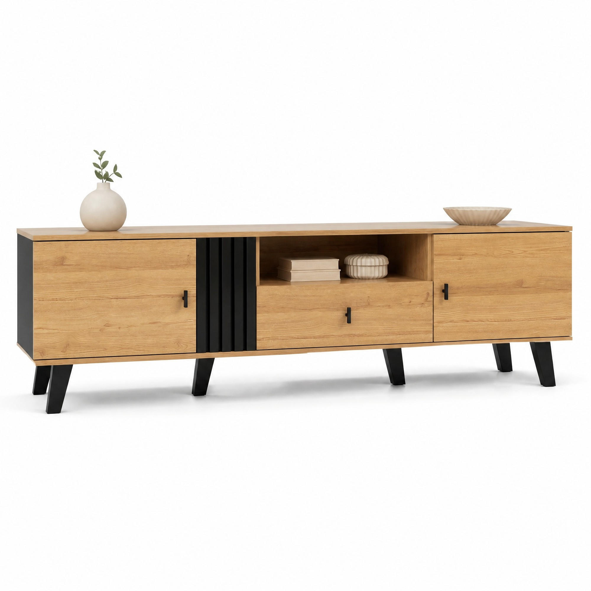 Beauniv Tv-Element Braun 40x50.5x170 cm