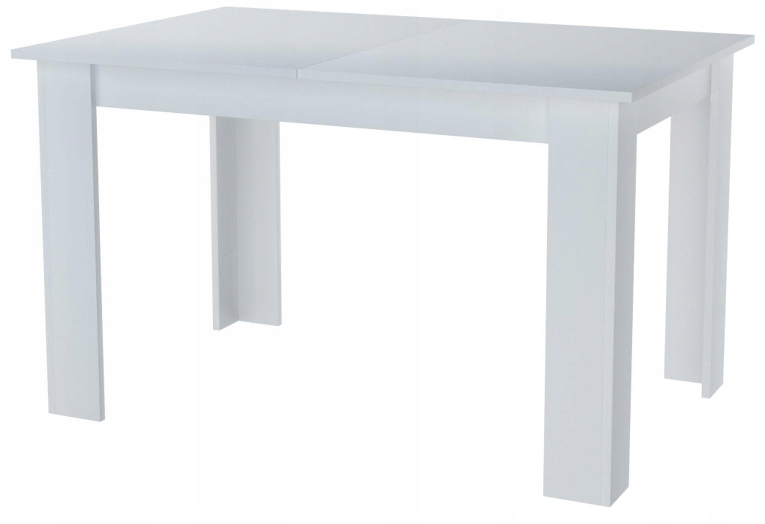 TISCH Kongo EXT Weiß 120-170/80/75 cm - Weiß, Holzwerkstoff (80/120/75cm) - Matkam Möbel