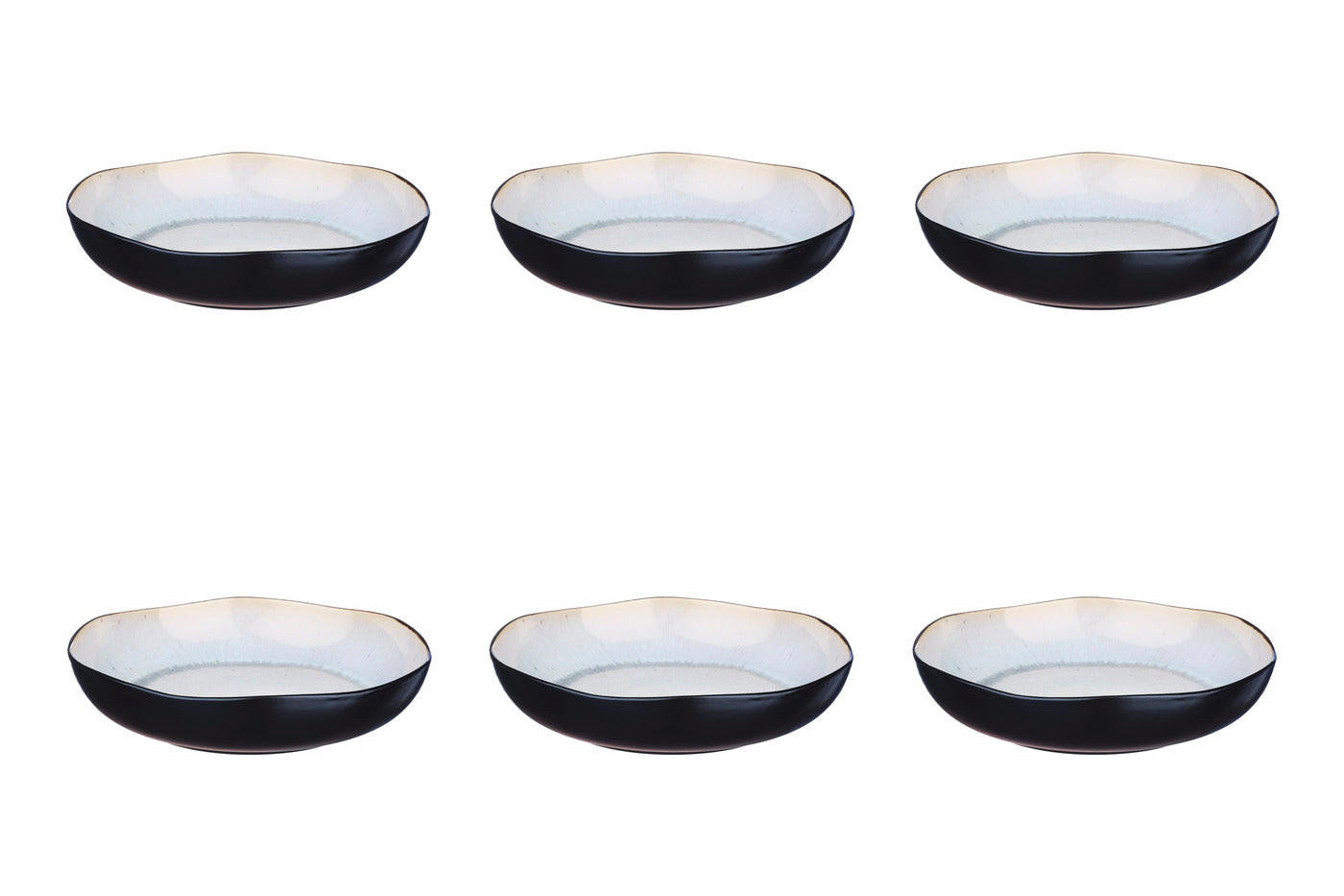 SUPPENTELLER Iris Ø22,5cm - 6er-Set - Elfenbeinweiß - Weiß, Keramik (22.5cm) - Björn