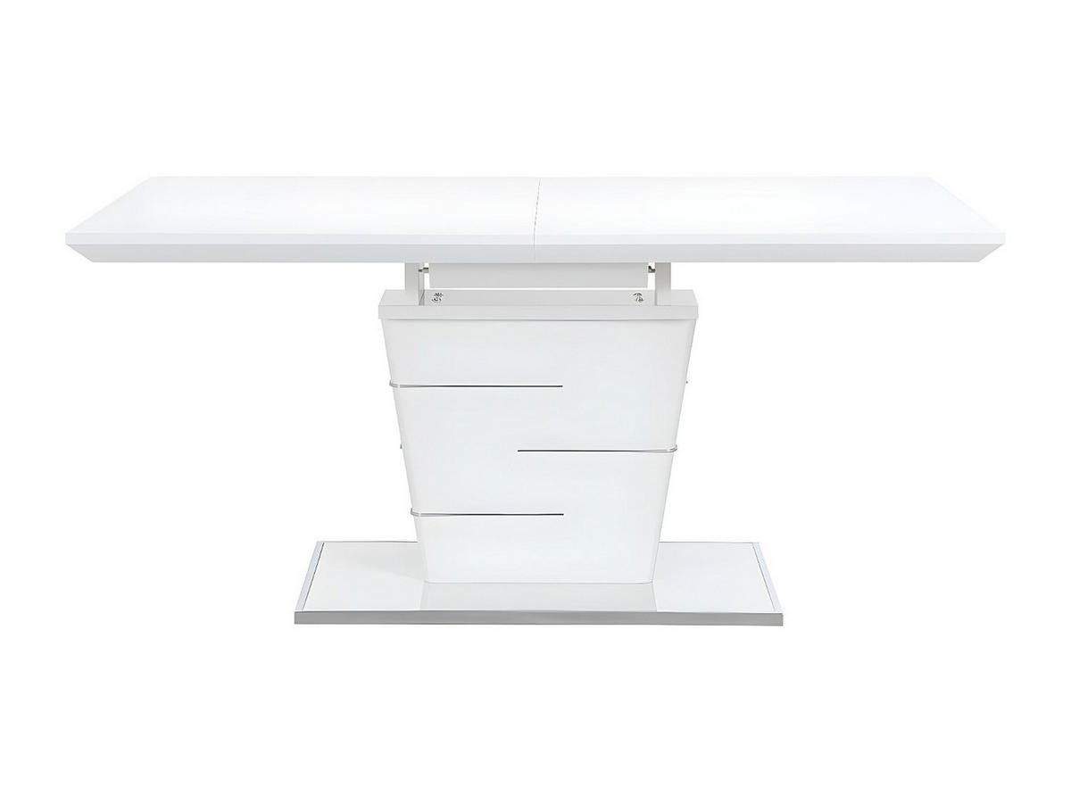 ESSTISCH ausziehbar - 6 bis 8 Personen - MDF lackiert - Weiß - AMELLE - Weiß, Holz (200/90/76cm) - Vente-Unique