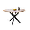 ESSTISCH Rund Eiche Artisan - Schwarz matt 100x75 cm - Schwarz/Eiche Artisan, Holzwerkstoff (100/100/75cm) - designimpex