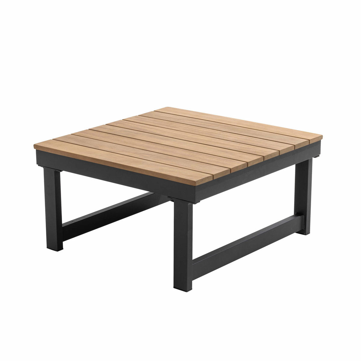 GARTEN-LOUNGEGARNITUR 6-Sitzer, Taupe - Taupe, Holz - Oviala