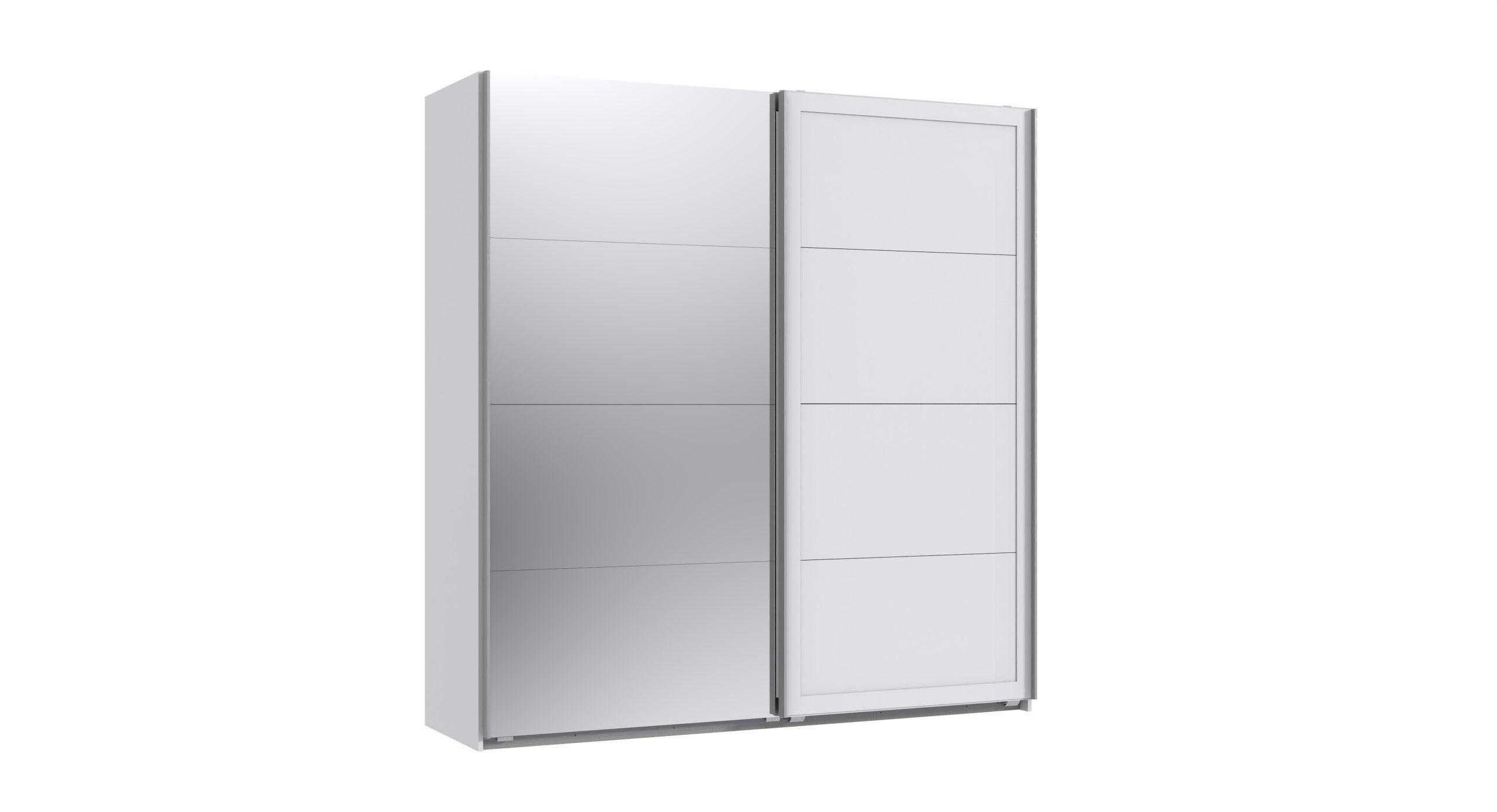 XXXLutz Schwebetürenschrank Weiß 180x210x65 cm