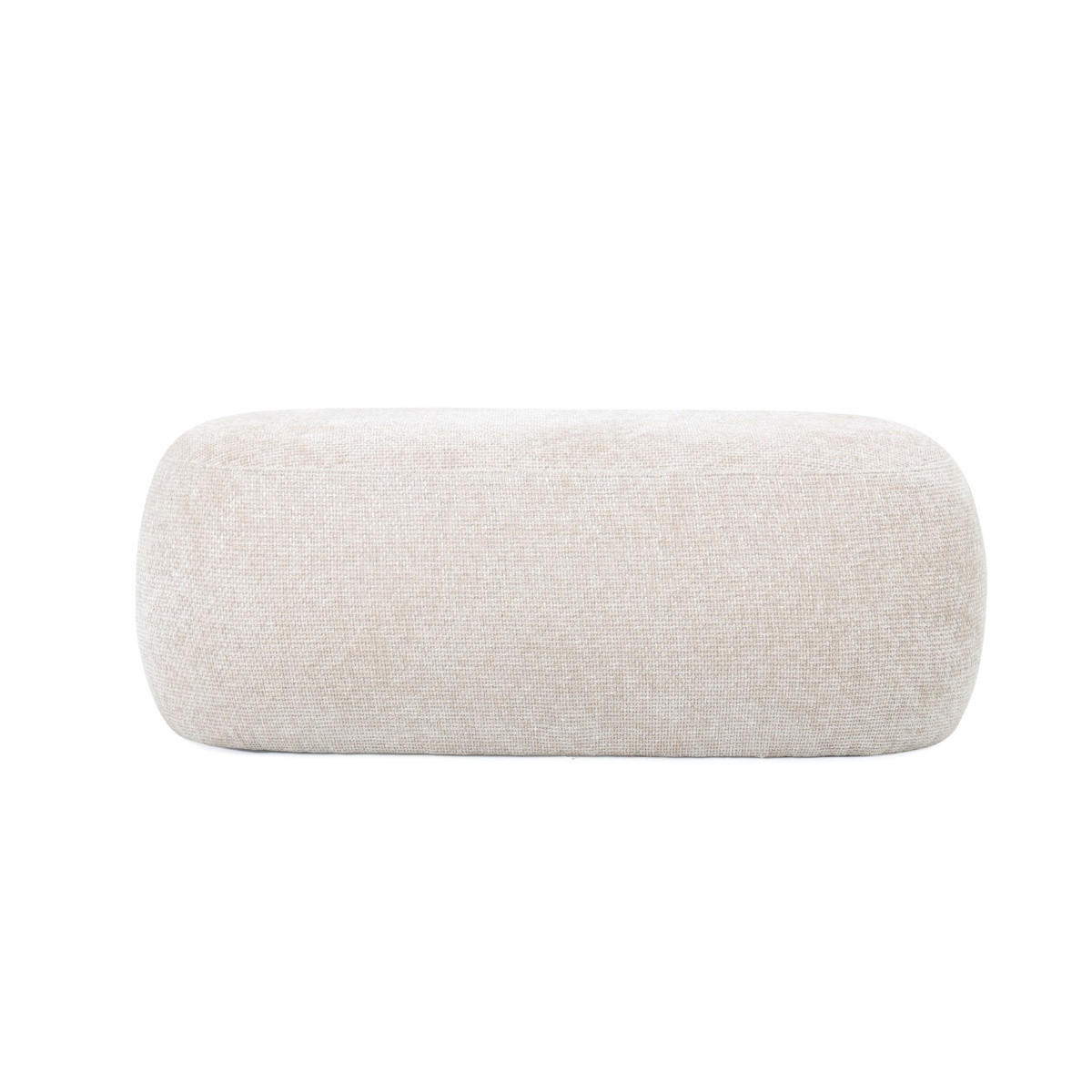 POUF aus Stoff 100x50x38cm, beige - Beige, Textil (100/38/50cm) - Giga Meubel