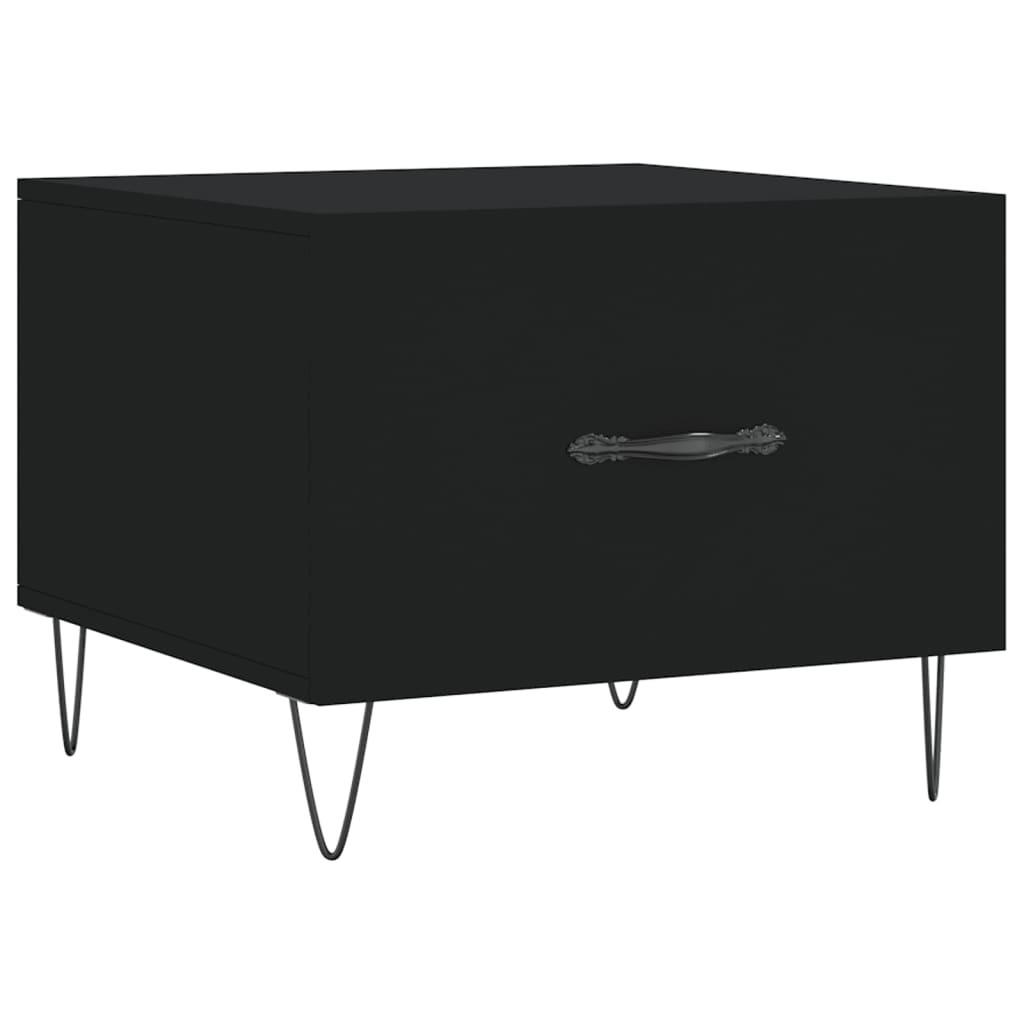 COUCHTISCH Schwarz 50x50x40 cm Holzwerkstoff - Schwarz, Holzwerkstoff (50/50/40cm) - furnicato