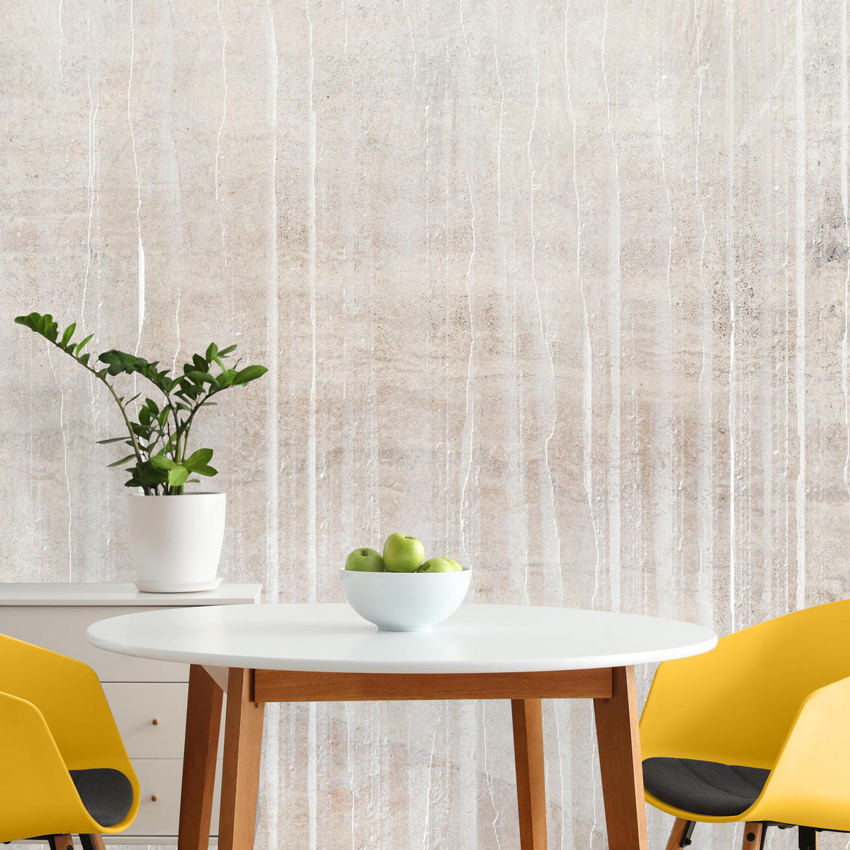 FOTOTAPETE Beton Optik Abstraktion Vintage Stil 200x140 - Beige/Braun, Papier (200/140cm) - Muralo