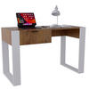 SCHREIBTISCH Nussbaumfarben 120/73/53,6 cm - Nussbaumfarben/Schwarz, Holzwerkstoff (53.6/120/73cm) - CraftPAK