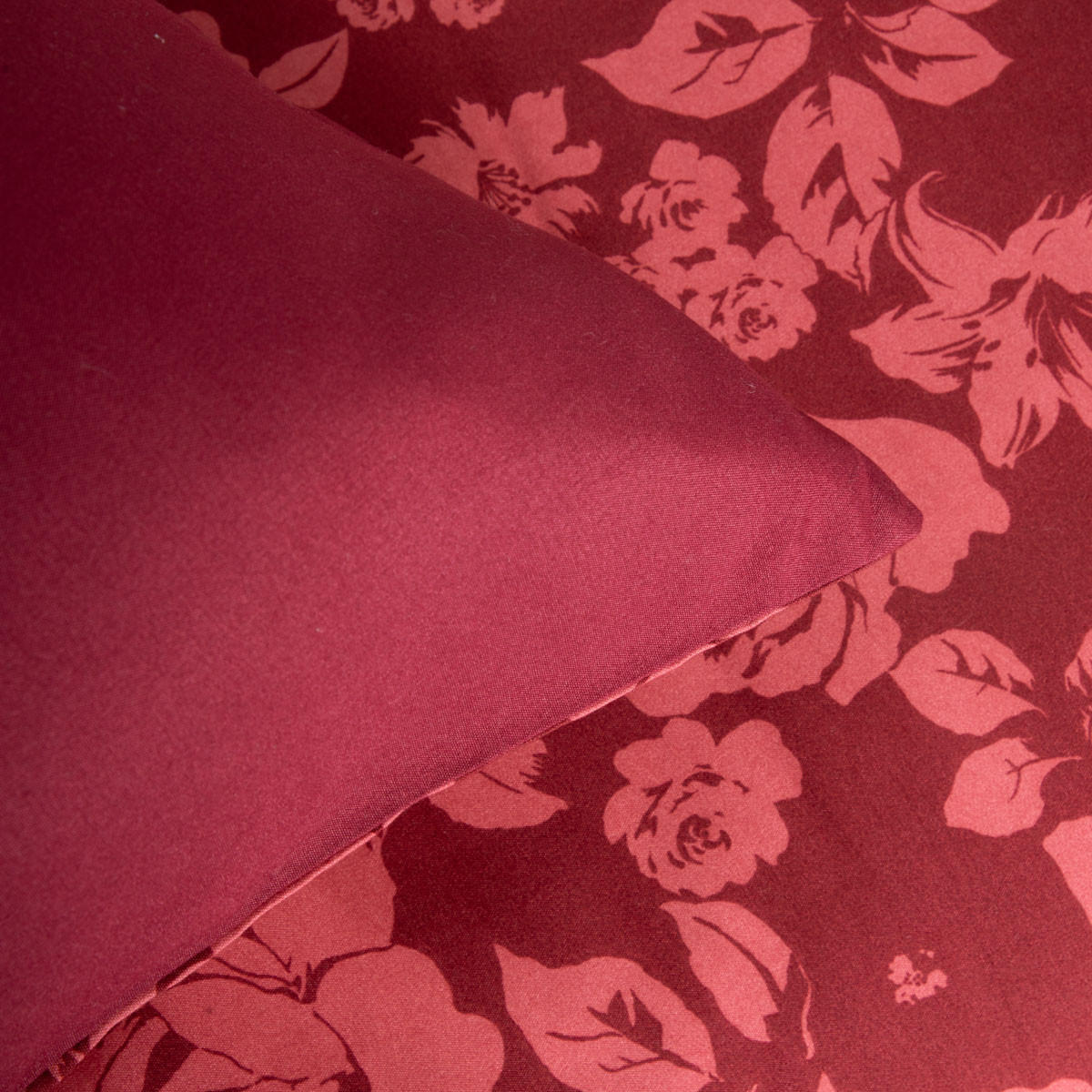 BETTWÄSCHE Margot Mikrofaser kastanienbraun 220/200 cm - Rot, Textil (220/200cm) - Homla