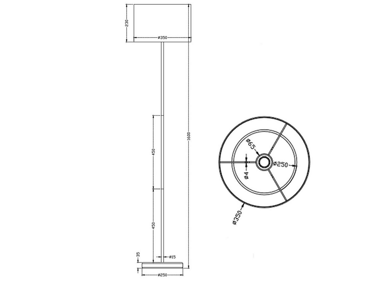 LED-STEHLAMPE Höhe 160cm, dimmbar, Lampenschirm Stoff Weiß - Weiß, Textil (35/35/160cm) - meineWunschleuchte