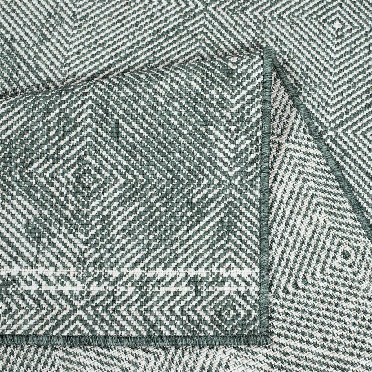 OUTDOOR-TEPPICH DuoRug 5845 Grün 80x150 cm - Grün, Textil (80/150cm) - carpet city