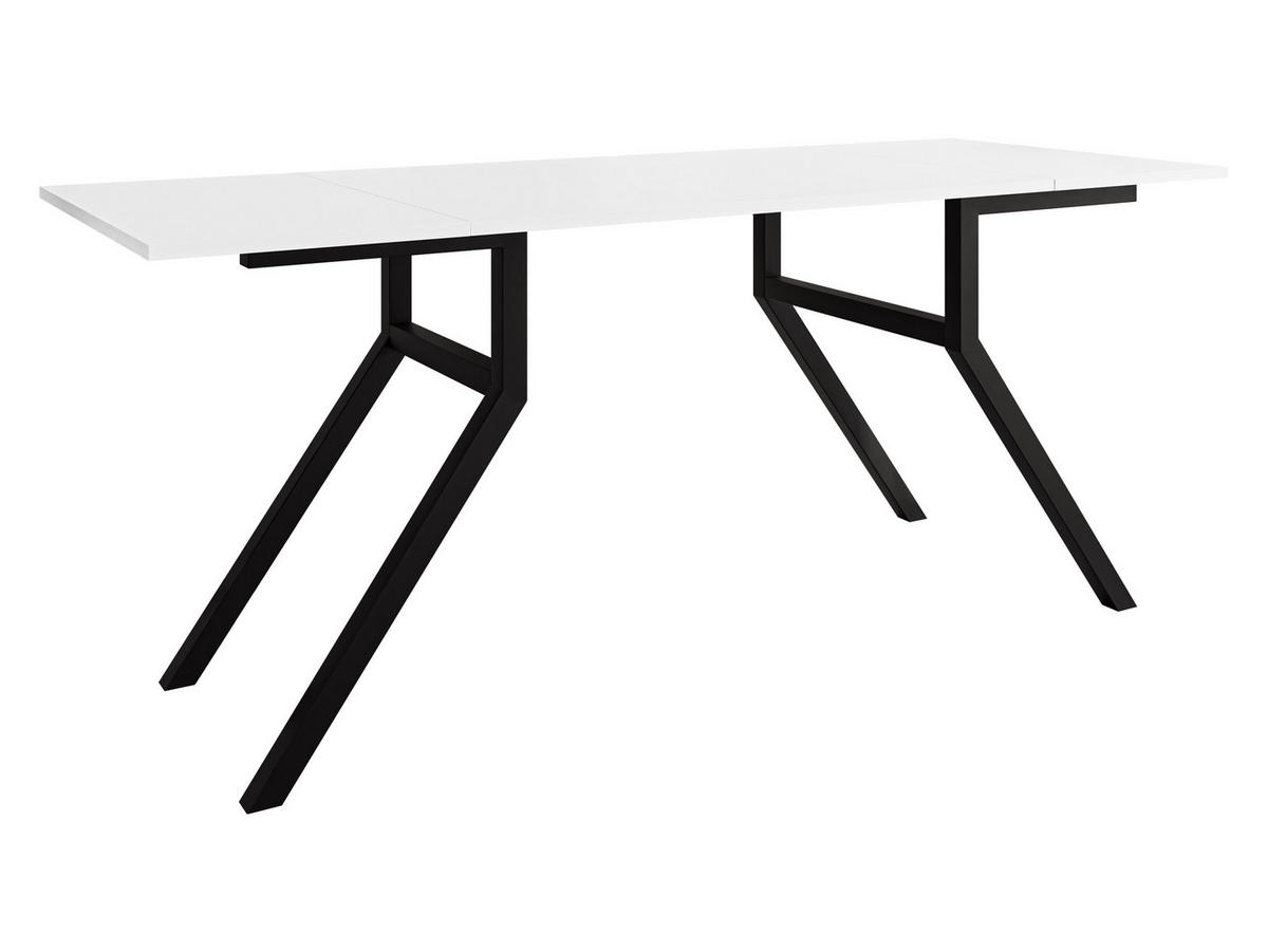 2-IN-1 COUCHTISCH UND ESSTISCH Xena Bis - Schwarz/Weiß, Holzwerkstoff/Metall (70/100/45cm) - MIRJAN24