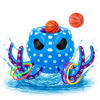WASSERBASKETBALL KRAKI Blau 9-teilig - Blau, Kunststoff (81/81/45cm) - Coemo