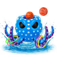 WASSERBASKETBALL KRAKI Blau 9-teilig - Blau, Kunststoff (81/81/45cm) - Coemo