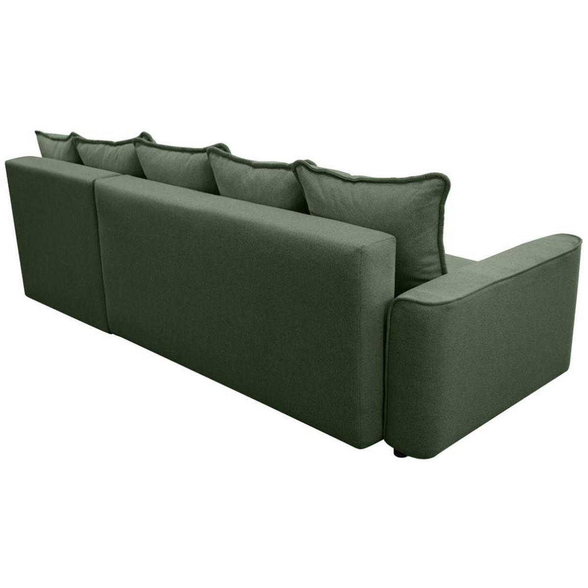 ECKSCHLAFSOFA Willow grün - Grün, Textil (225/150cm) - Beautysofa