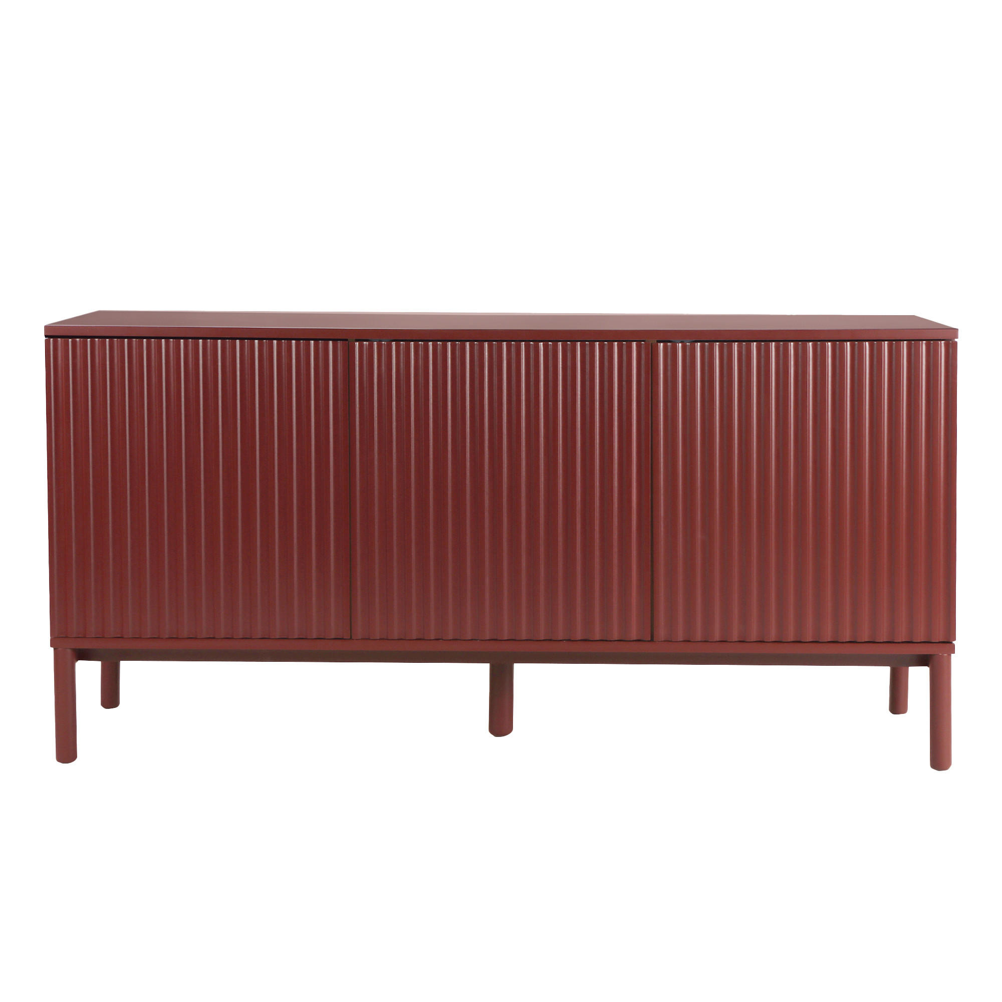 SIDEBOARD Melton Rot 150 cm x 75 cm - Rot, Holzwerkstoff (150/75/40cm) - Kenay Home