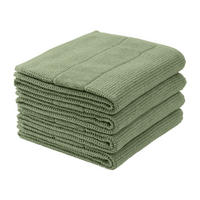 HANDTUCHSET Turin - 4-teilig - 50 x 100 cm - Grün - Grün, Textil (50/100cm) - SCHIESSER