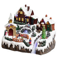 WEIHNACHTSDORF LED Winterdorf 24,5/32/24,5 cm - Multicolor, Kunststoff (32/24.5/24.5cm) - Fééric Lights and Christmas