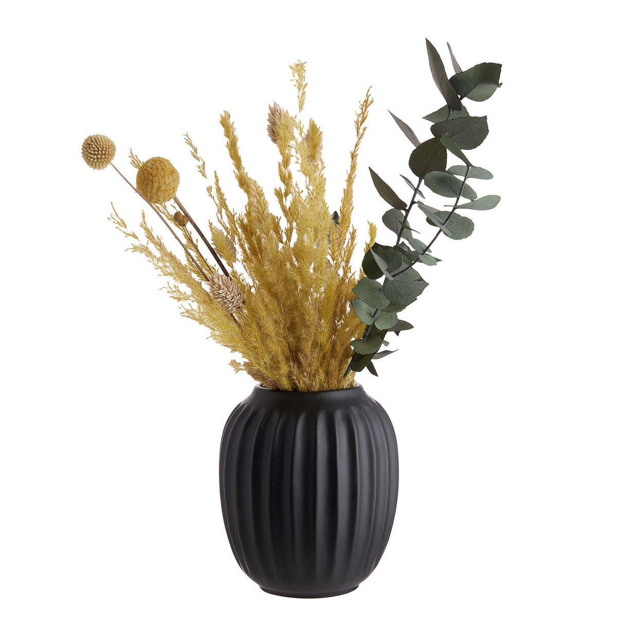 VASE (4er Set) Liv - Schwarz, Keramik (14cm) - Butlers