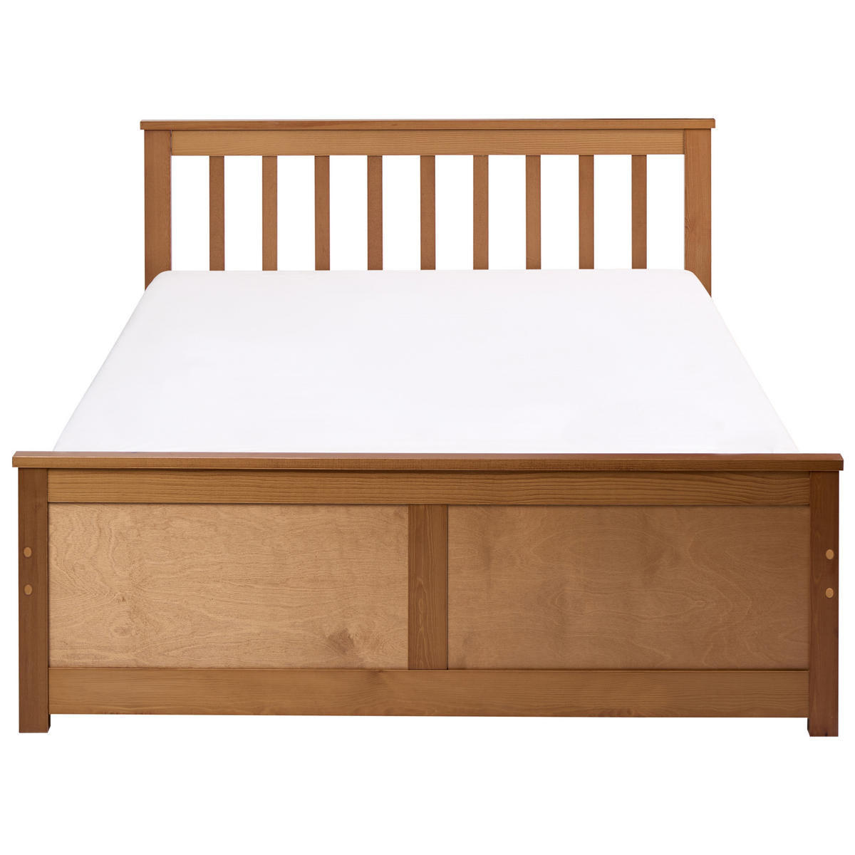 BETT mit Lattenrost 120/200 cm Kiefernholz Braun Olendon - Braun, Holz (120/200cm) - Beliani