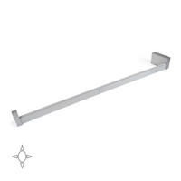 GARDEROBENSTANGE mit LED-Licht Castor, mit abnehmbarer Batterie und Bewegungssensor, L1.008mm, Kunststoff und Aluminium, Grau Metallic - Dunkelgrau, Kunststoff (7/4/113cm) - EMUCA