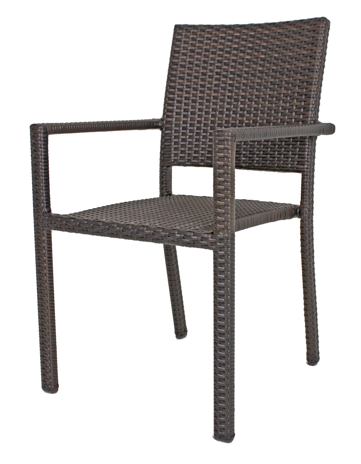 GARTENSTUHL Leif 2er Set Stapelstuhl - Braun, Kunststoff (57/88/55cm) - DELUKE