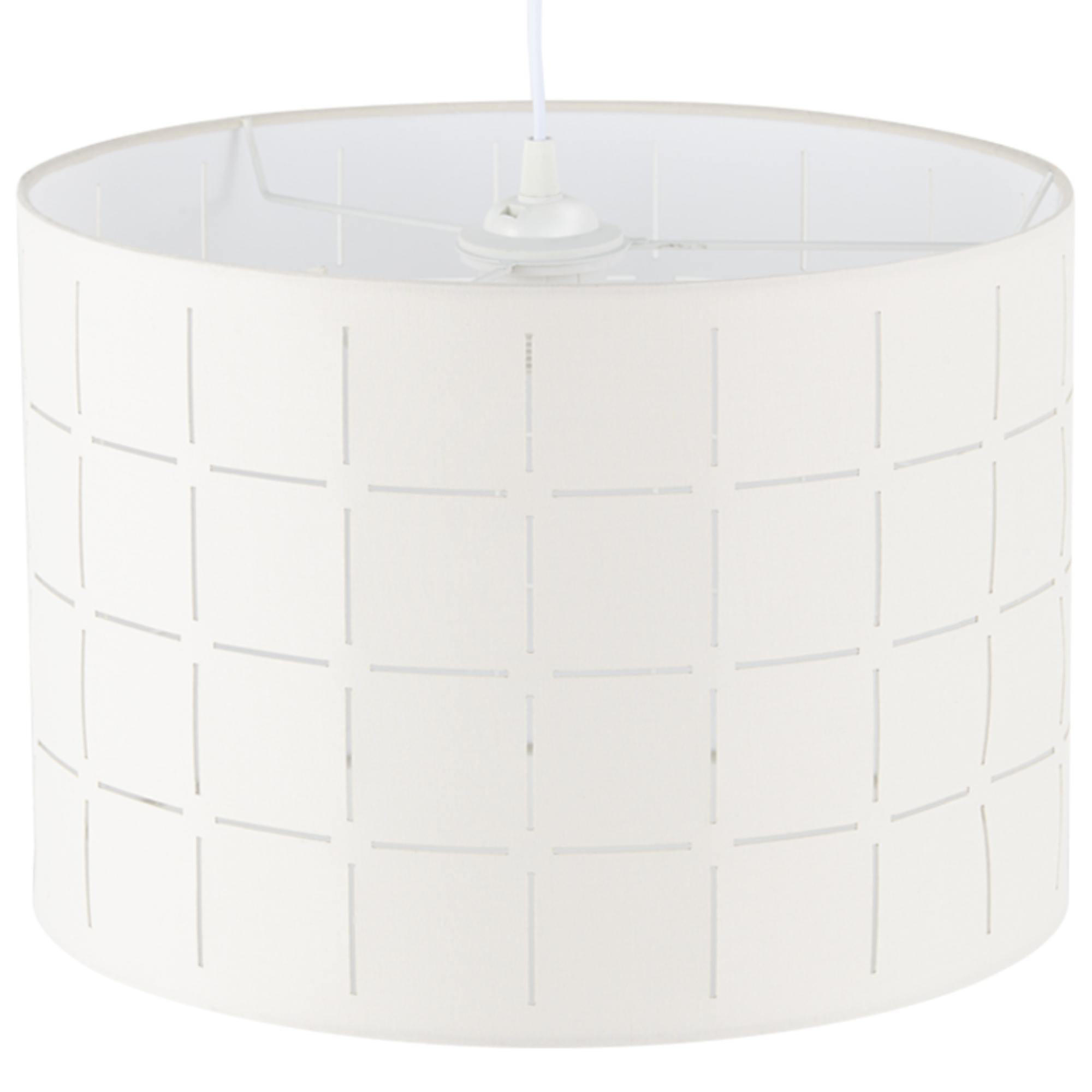 PENDELLEUCHTE LORAN, Weiß/Creme - Creme/Weiß, Textil (36/36/36cm) - KONSIMO®
