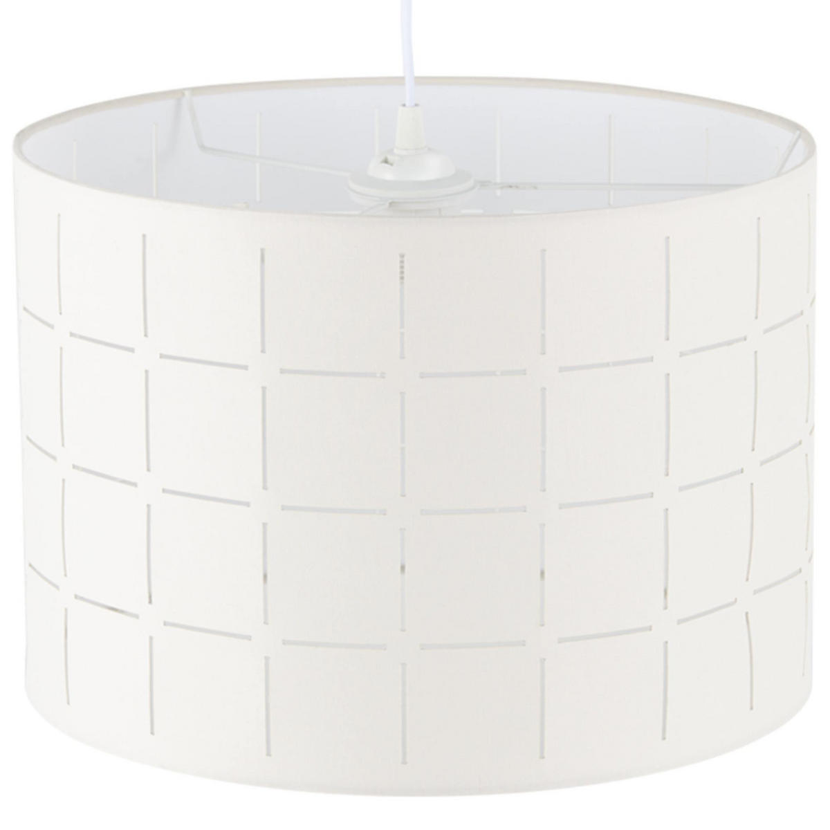 PENDELLEUCHTE LORAN, Weiß/Creme - Creme/Weiß, Textil (36/36/36cm) - KONSIMO®