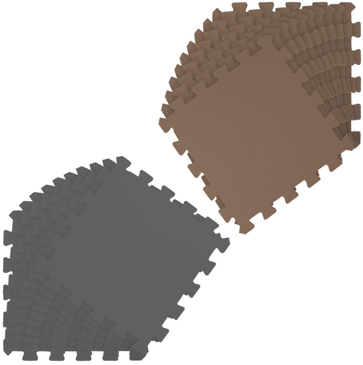SPIELMATTE ab Null - 180/90/1 cm Puzzlematte Grau - Multicolor, Kunststoff (30/30cm) - Littletom