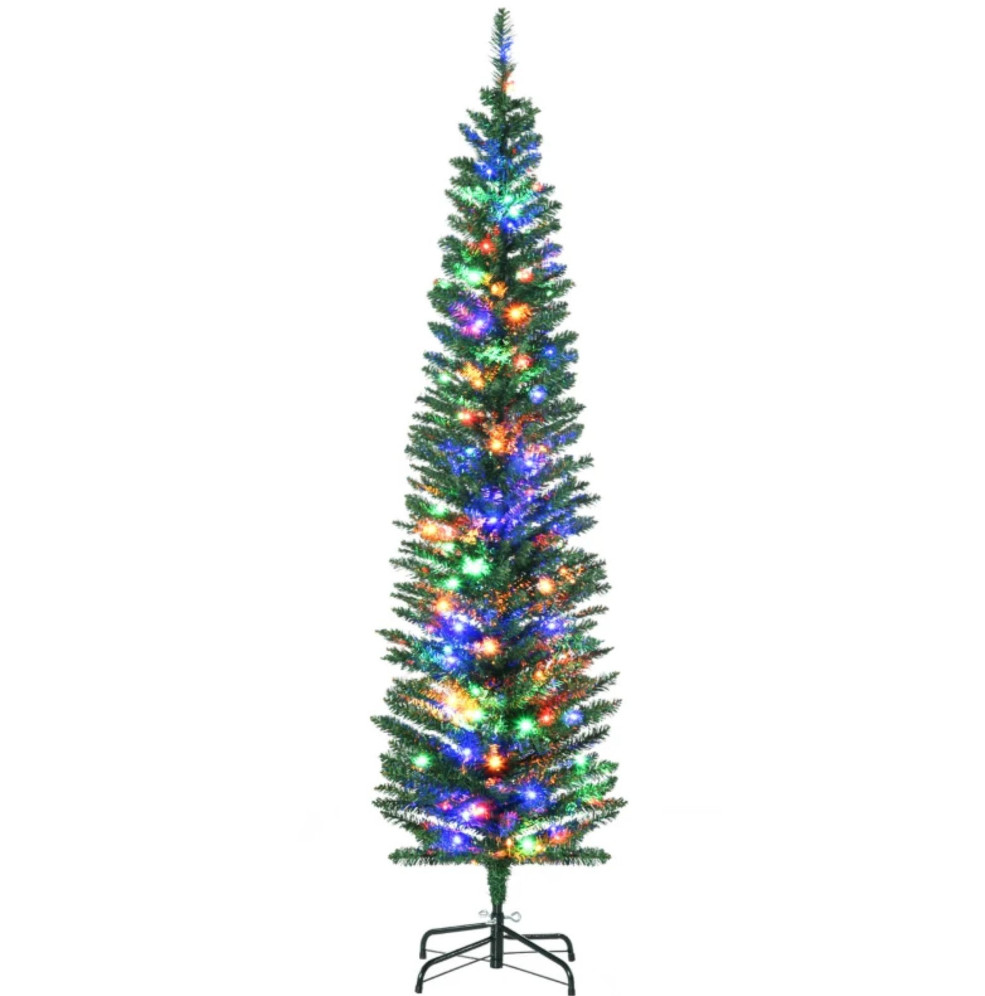 WEIHNACHTSBÄUME & Zubehör 180 cm aus Metall und PVC mit 150 LED, Grün - Grün, Kunststoff (180cm) - OKMYHOME