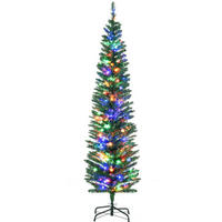 WEIHNACHTSBÄUME & Zubehör 180 cm aus Metall und PVC mit 150 LED, Grün - Grün, Kunststoff (180cm) - OKMYHOME