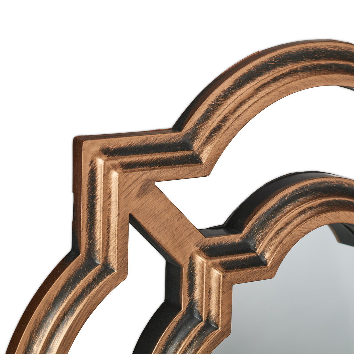 3XZRKADLÁ - zlatá, plast/sklo (25.5/25.5/2.5cm) - Relaxdays