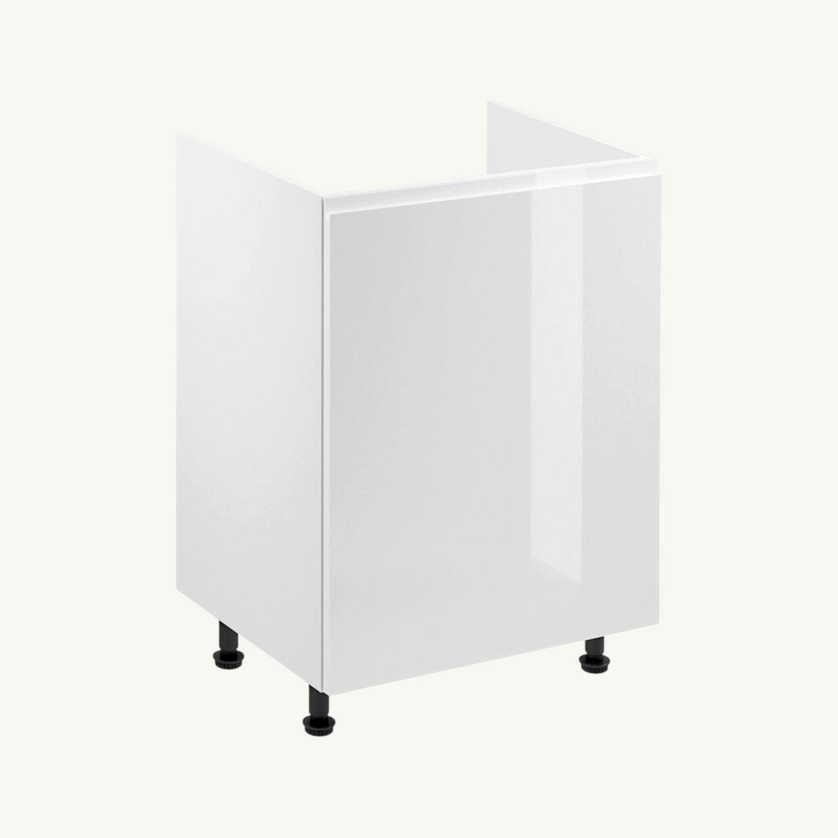 KÜCHENZEILE 240 cm Glanzia – KU-S06 – Weiß – Hochglanz - Weiß Hochglanz, Holzwerkstoff (240/212/47cm) - hi-markt