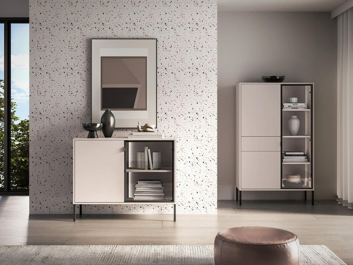 KOMMODE – 107 cm – Barnee – Kaschmir - Kaschmir, Holzwerkstoff (107/86/40cm) - hi-markt