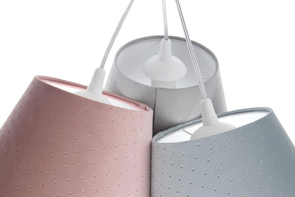 HÄNGELEUCHTE Blau 26/19 cm - Blau/Pink, Kunststoff (26/0.8/19cm) - ONZENO