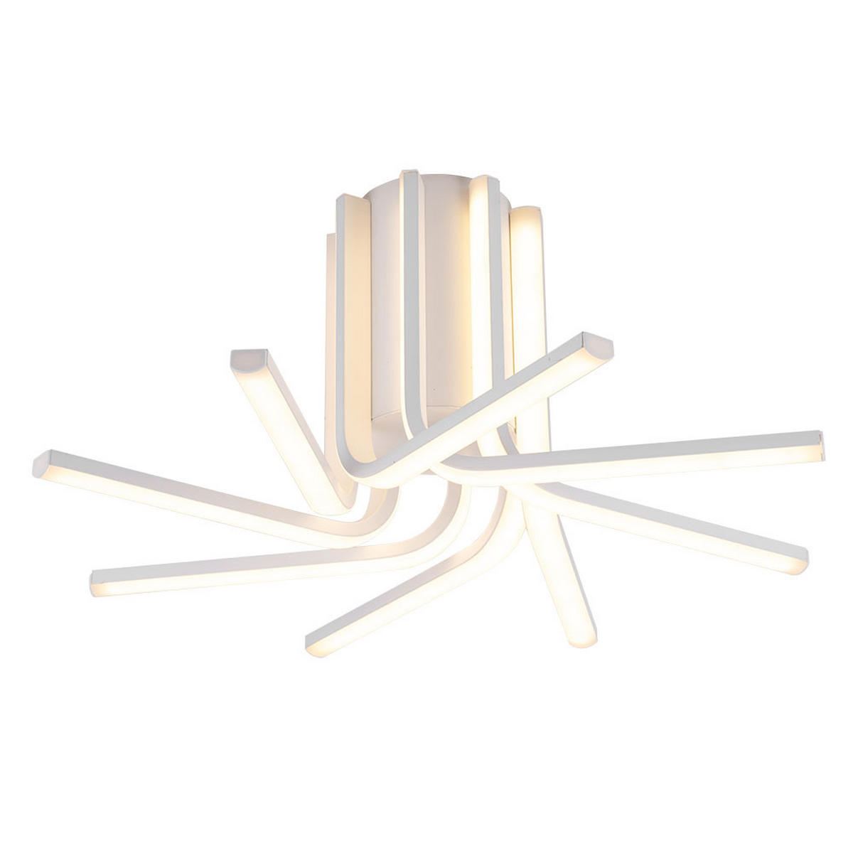 LED DECKENLEUCHTE LINCOLN Metall Weiß - Weiß, Metall (49/49/21cm)