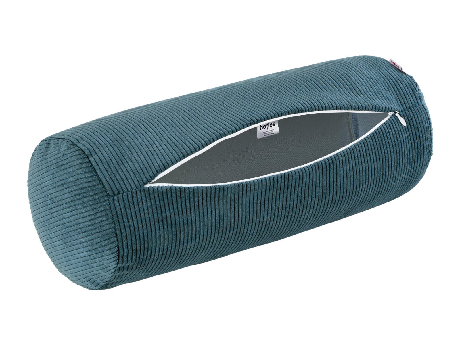 XL-NACKENROLLENHÜLLE HYggelig No.1 nord-blau Cord-Samt 70/25 cm - Blau, Textil (25/70cm) - beties Heimtextil