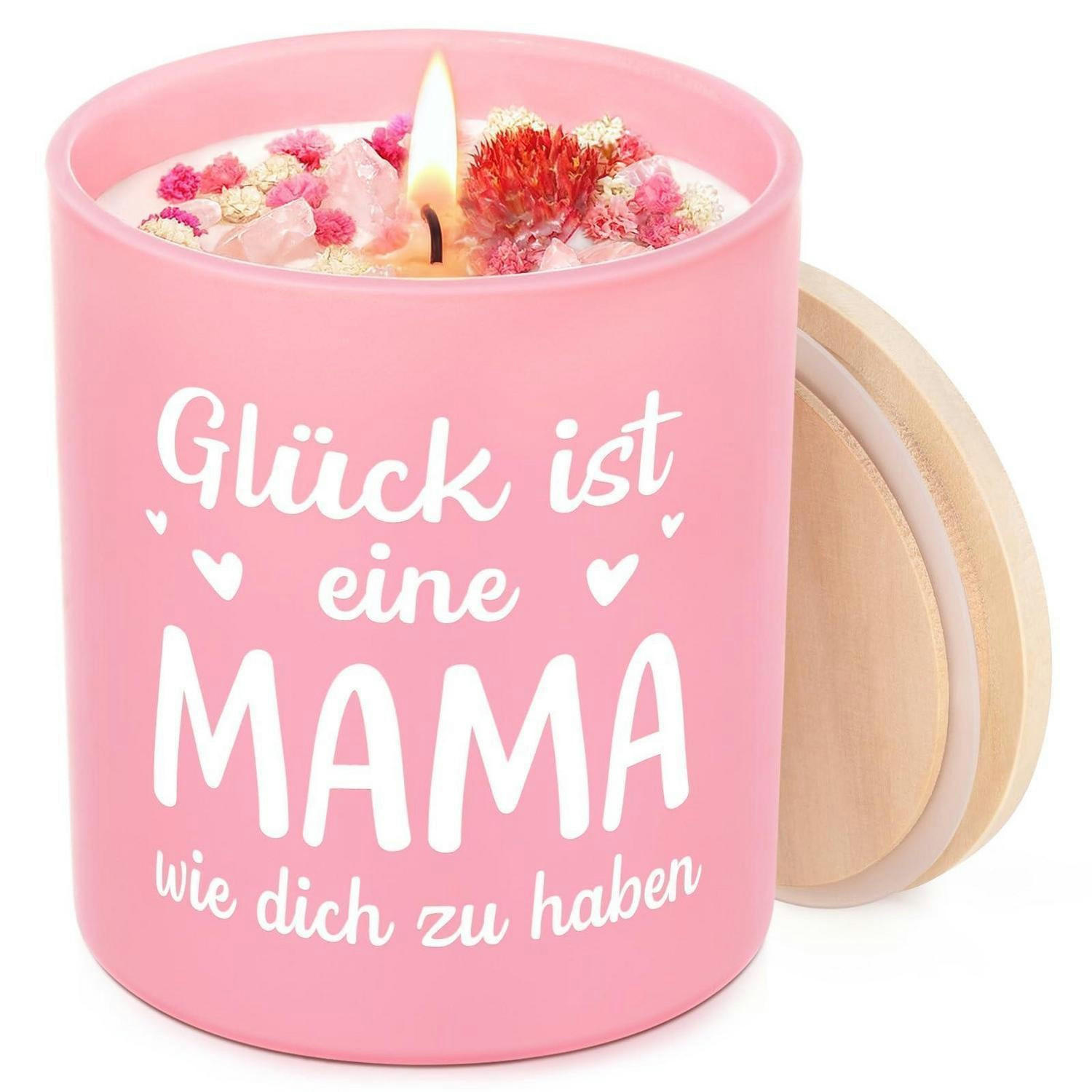 DUFTKERZE im Glas Lavendel 55 Stunden Brenndauer - Rosa, Glas (9.5cm)