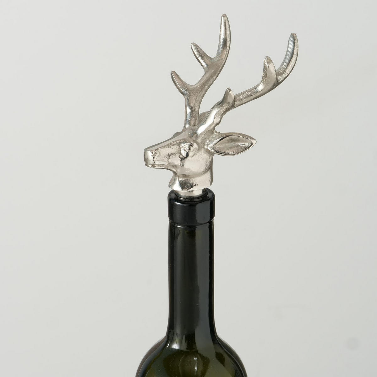 WEINFLASCHENDECKEL Botho - Silberfarben, Metall (8cm) - Boltze Home