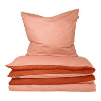 BETTWÄSCHESET Doubleface Renforcé 2-teilig 135x200 cm Terrakotta - Terracotta, Textil (135/200cm) - SCHIESSER
