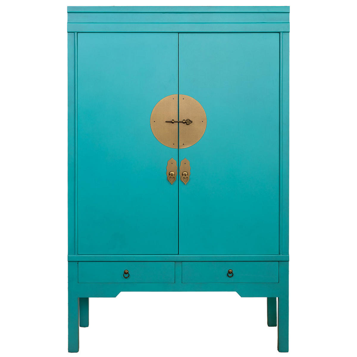 SCHRANK aus Holz 100x45x160 cm - Blau, Holz (100/160/45cm) - Wanderlust